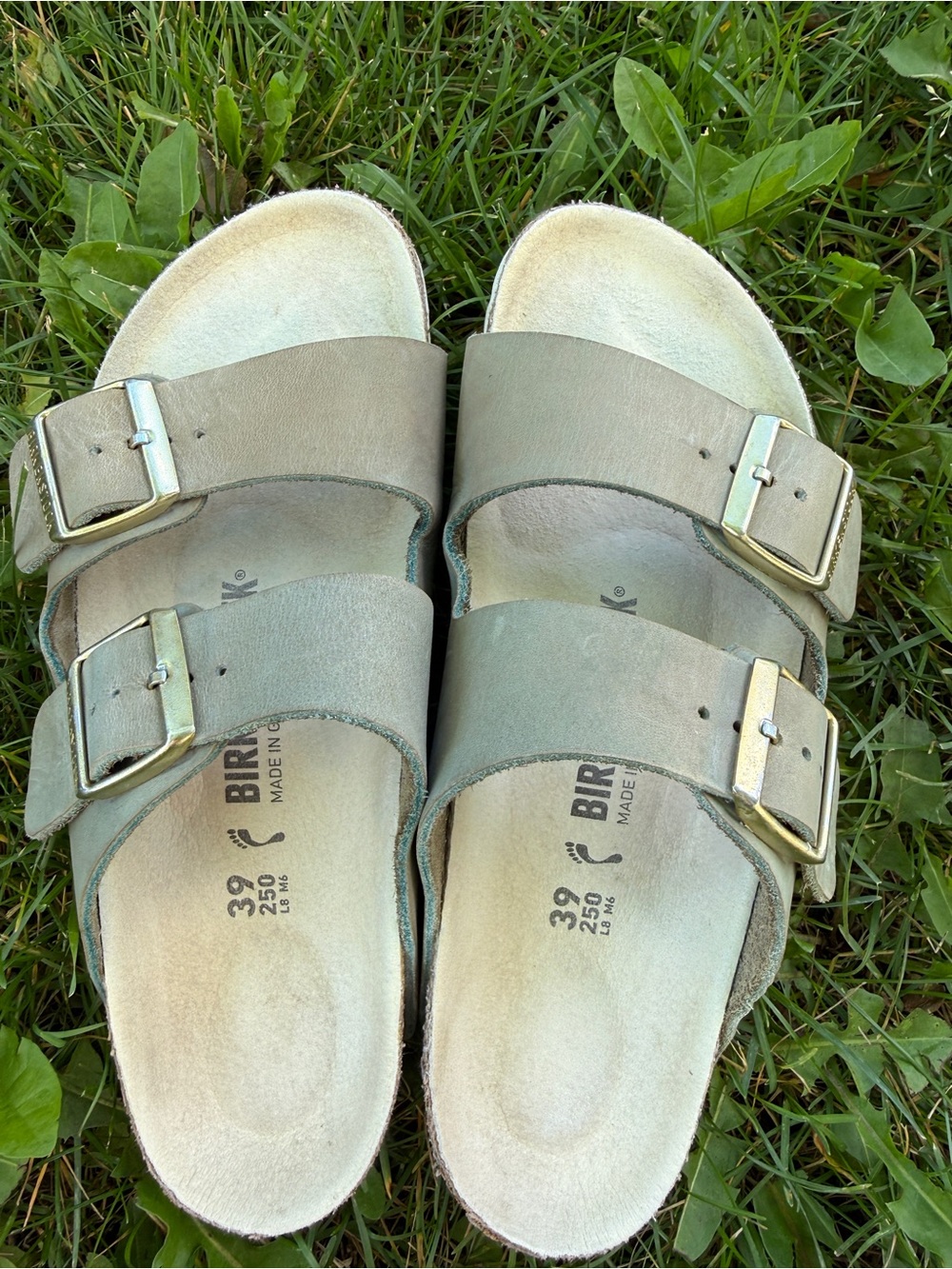 Birkenstock Arizona Leather Sandals EU 39 US 8 Regular - Picture 10 of 16
